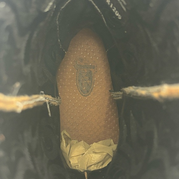 Justin McKayla Boots Embossed Leather Pointed Toe Western Boot Brown Size 9 - Picture 12 of 16